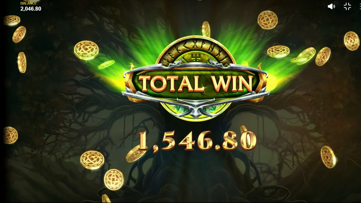 Tampilan visual slot Loki’s Descendants dengan tema mitologi Nordik yang gelap dan megah.